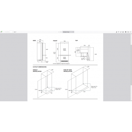 Bertazzoni RBM75 S5F PNS Ψυγειοκαταψύκτης Total NoFrost Υ212.3xΠ75.6xΒ59.2εκ. 8059304889394 